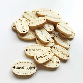 5 Cái Nút gỗ Handmade bầu dục
