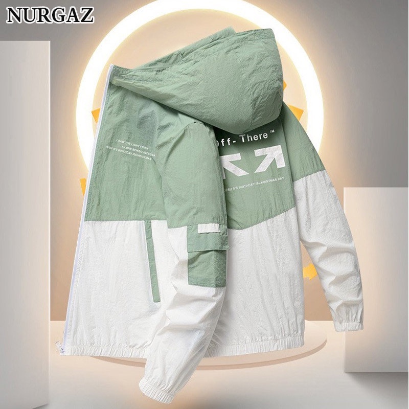 Nurgaz Áo Khoác Chống Nắng Mỏng Thoáng Khí Phong Cách Thể Thao Thời Trang Cho Nam Và Nữ