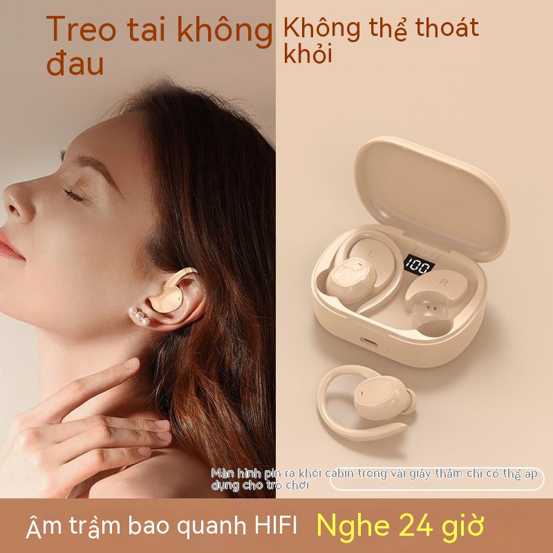 Tai Nghe Nhét Tai Tai Nghe Bluetooth Không Dây Giá Trị Cao,Thể Thao Không Đau Cho Bé Trai Và Bé Gái Nghe Bài Hát Thời