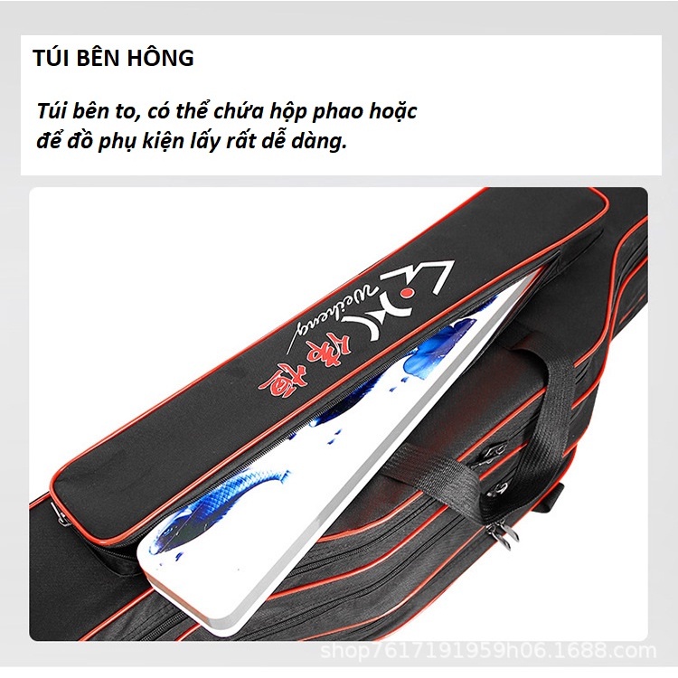 Túi Đựng Cần Câu Tay Đài Loan chống thấm nước Siêu Bền 2 và 3 ngăn cao cấp ANam-Fishing