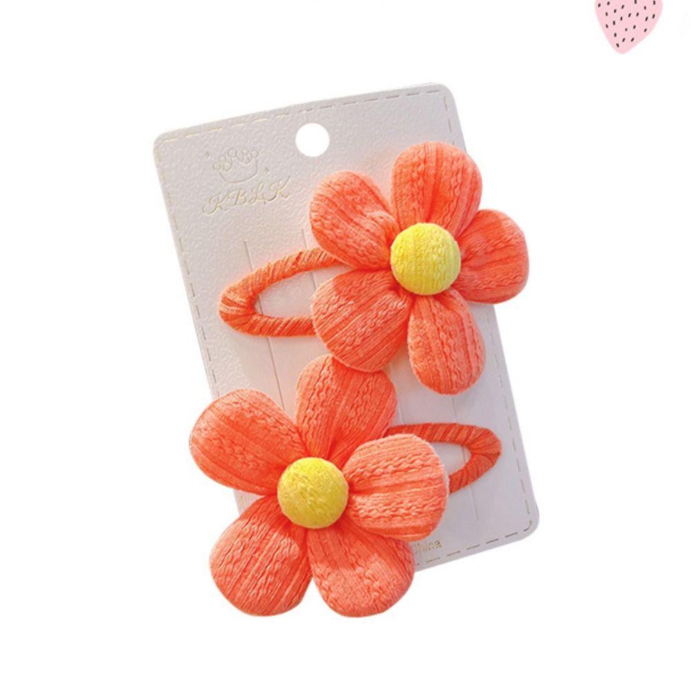 Jestine Kẹp Tóc bb Hình Hoa Màu Sắc Ngọt Ngào Phụ Kiện Trang Trí Tóc Hàng Ngày