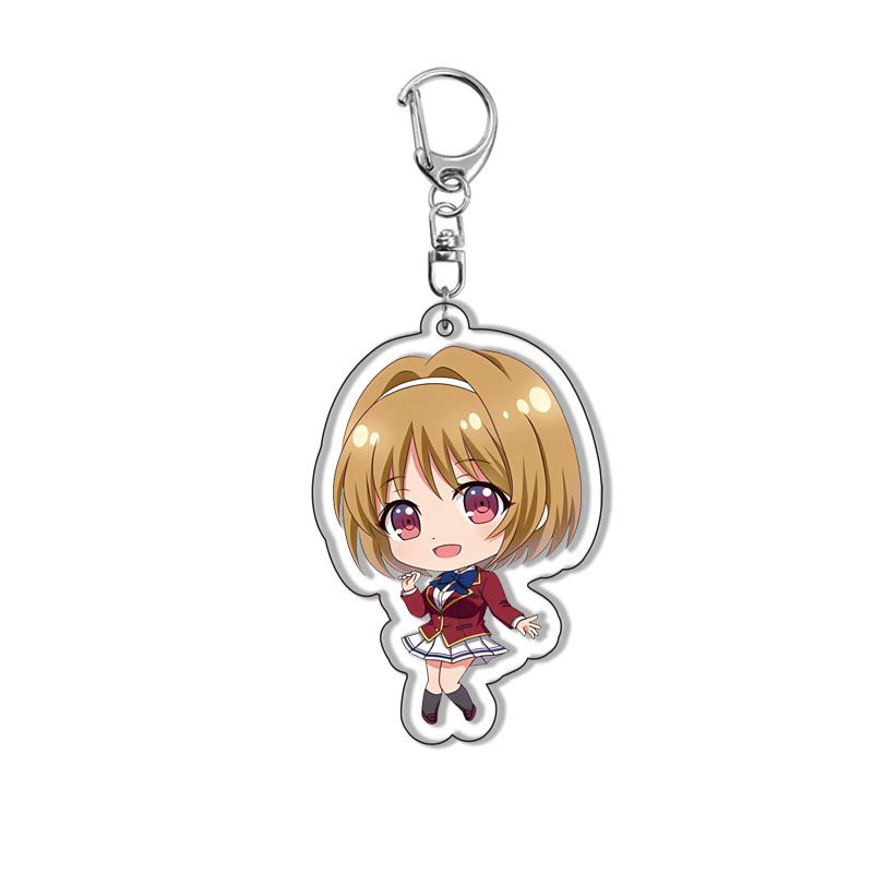 Chào mừng bạn đến với lớp học về sức mạnh tối cao Móc khóa acrylic Mặt dây chuyền sáng tạo Ayanokouji Kiyotaka DIY