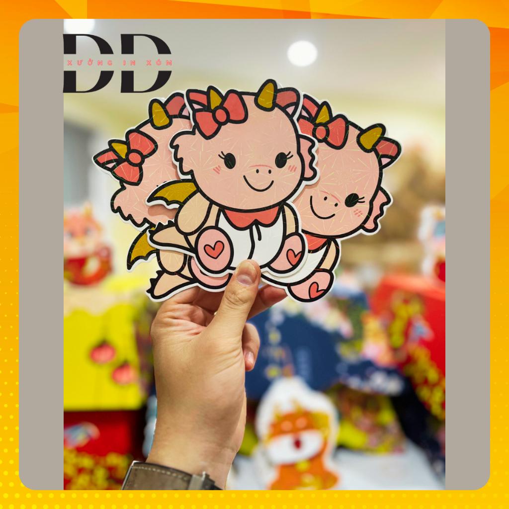 Sỉ 1000 Bao lì xì Chibi Tết 2024 - Độc đáo, dễ thương, phản quang, kích thước 10x13 cm