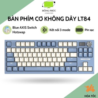 Bàn Phím Cơ Không dây Bluetooth LANGTU LT84 PRO - Màn Hình Led - Núm Tùy Chỉnh - Led RGB - 3 Chế Độ Kết Nối