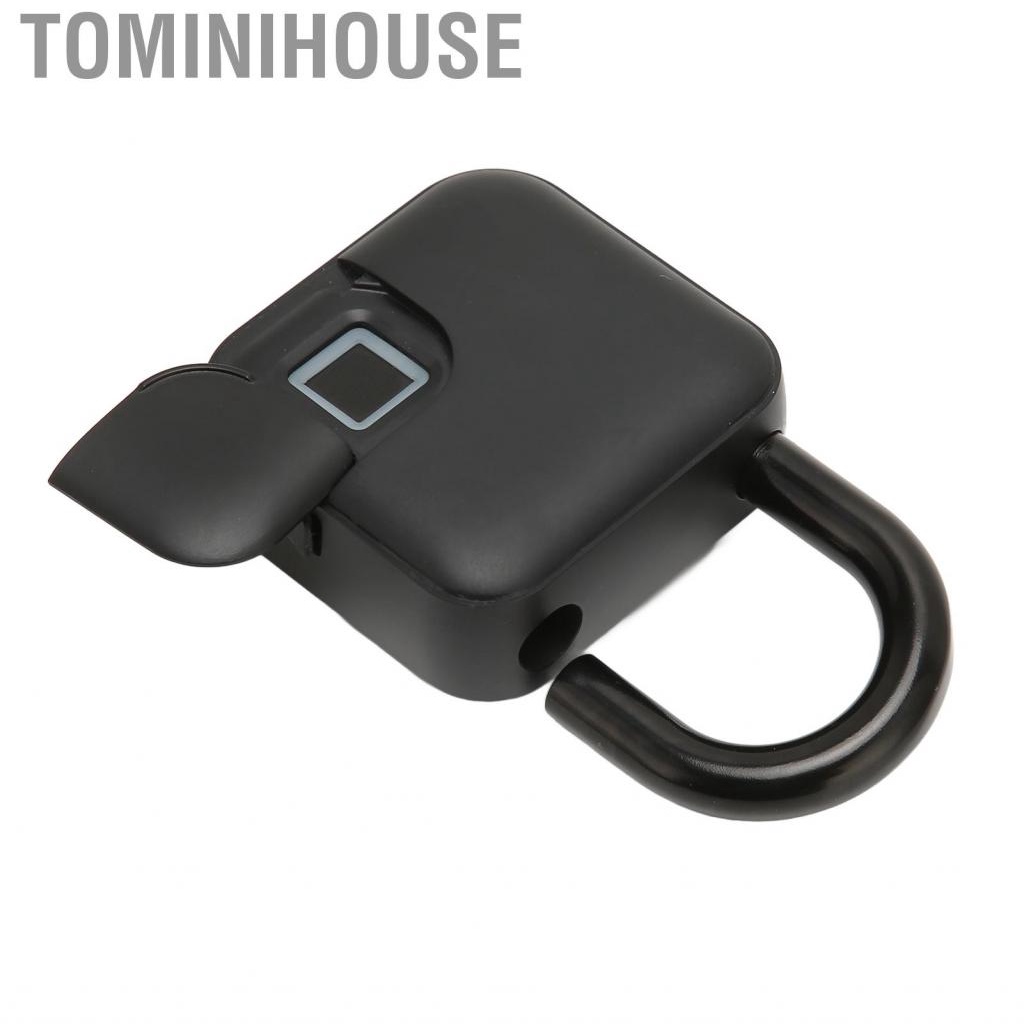 Tominihouse Fingerprint Padlock  Safety Electronic Lock For Suitcase Gym