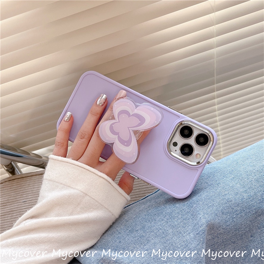 Giá Đỡ Điện Thoại Hình Bướm Thời Trang Thu Đông Ấm Áp