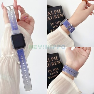 Trong Suốt Dây Đeo Bằng silicone Cho Đồng Hồ Thông Minh iwatch 45 / 44 / 42 / 41 / 40 / 3 8 / 7 / 6 / 42 / 41 / 40 / 38mm