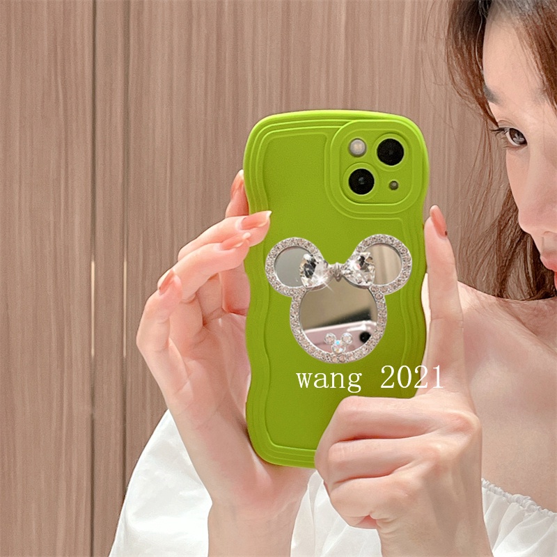 Ốp Điện Thoại Tpu Dẻo Gắn Gương Trang Điểm Đính Kim Cương Giả Hình Sóng Lớn Cho xiaomi13t xiaomi 13t pro 5g xiaomi13t pro 5g