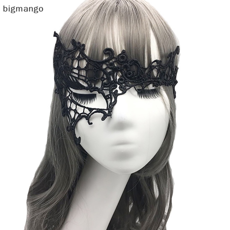 Mặt Nạ Ren bigmango Che Nửa Mặt Hóa Trang Tiệc halloween Cho Nữ