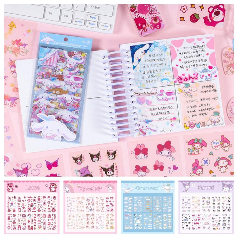 Mmluck Set 10 Sticker Dán Trang Trí Bằng pvc Hình guka kawaii Koromi Dễ Thương diy