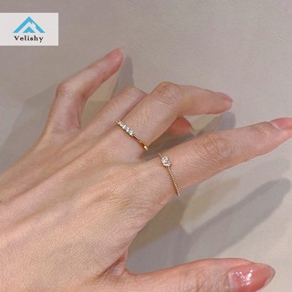 Nhẫn đính đá hình trái tim dễ thương có thể điều chỉnh cho nữ
