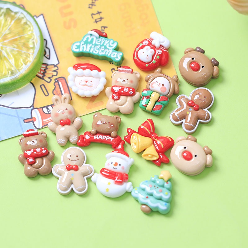 Set 10 Miếng Dán Hoạt Hình Bằng resin Dễ Thương Trang Trí Tủ Lạnh diy