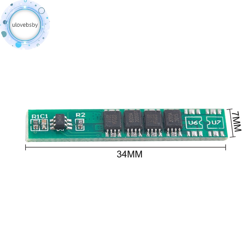 Ulovebsby 1 Bảng Mạch Bảo Vệ 1s 10a 3.7v li-ion 4Smd pcm 18650