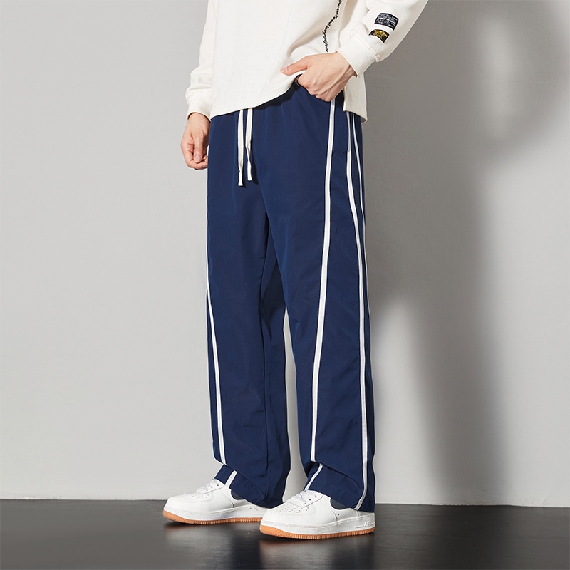 Quần Dài Lưng Cao Dáng Rộng Thời Trang Mùa Thu Cho Nam