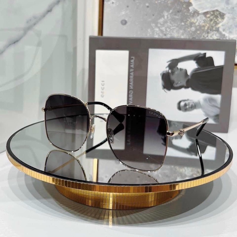 Kính Hiệu Bầu Tròn GC Hot Màu Đen Nâu Cam trà Tây Gu Cì Hot