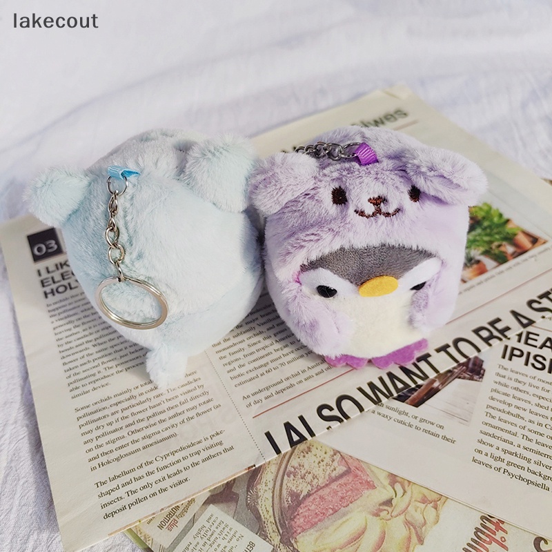 Móc Khóa Hình Chim Cánh Cụt Nhồi Bông Dễ Thương