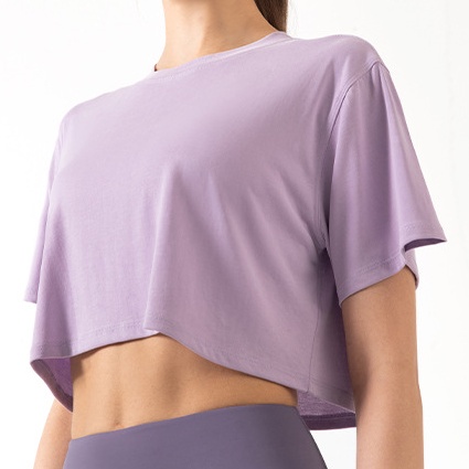 Air active Áo croptop thể thao tay ngắn nhanh khô thời trang Gym Yoga