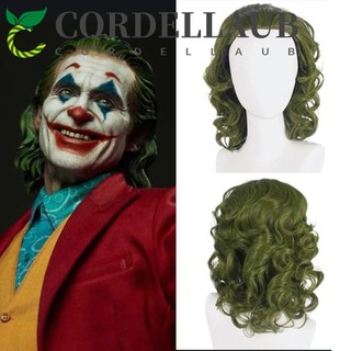 Tóc Giả cosplay joker Sợi Tổng Hợp Màu Xanh Lá Chịu Nhiệt Tự Nhiên