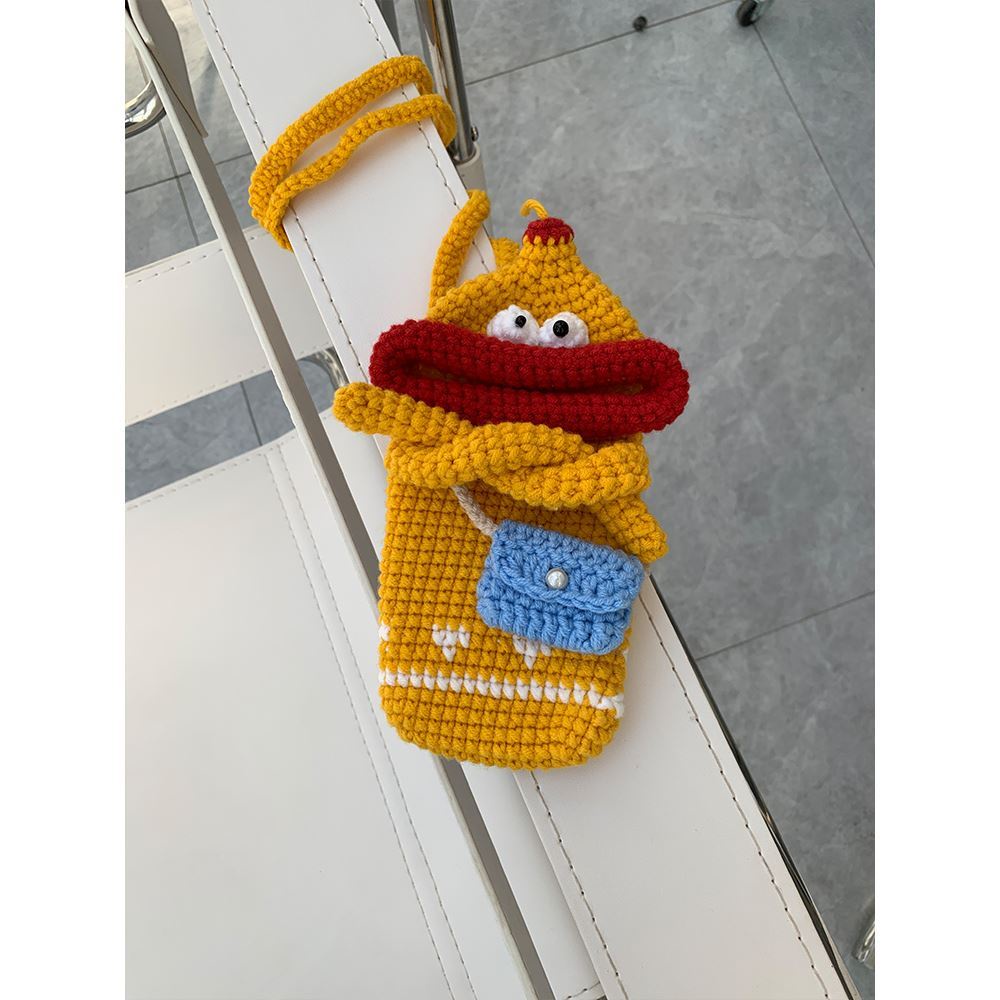 ✌Ưu Đãi Đặc Biệt Đãi Sẵn Sàng✌   Túi Đựng Điện Thoại Di Động Bằng Len Dệt Tay diy Cho Bạn Gái / apple huawei samsung