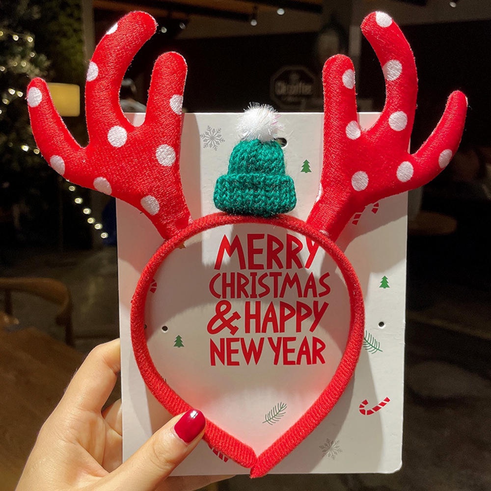 Băng Đô Cài Tóc Hình Sừng Tuần Lộc Giáng Sinh 2023