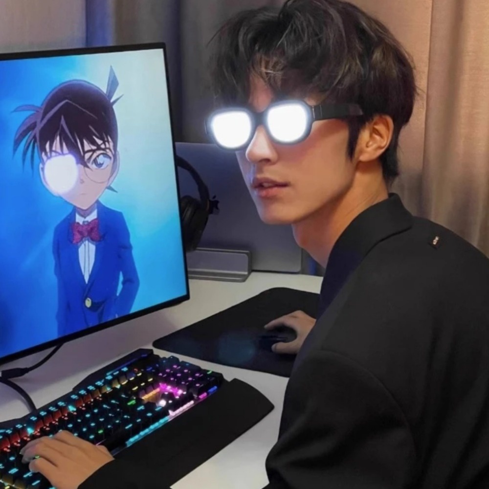 Tiktok Mắt Kính Hóa Trang edogawa conan Sáng Tạo Vui Nhộn Cho Nam Và Nữ