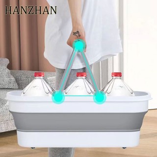 【HANZHAN】Xô Đựng Nước Ướt Và Khô Hình Chữ Nhật Có Thể Gấp Gọn Tiện Dụng Bền Bỉ