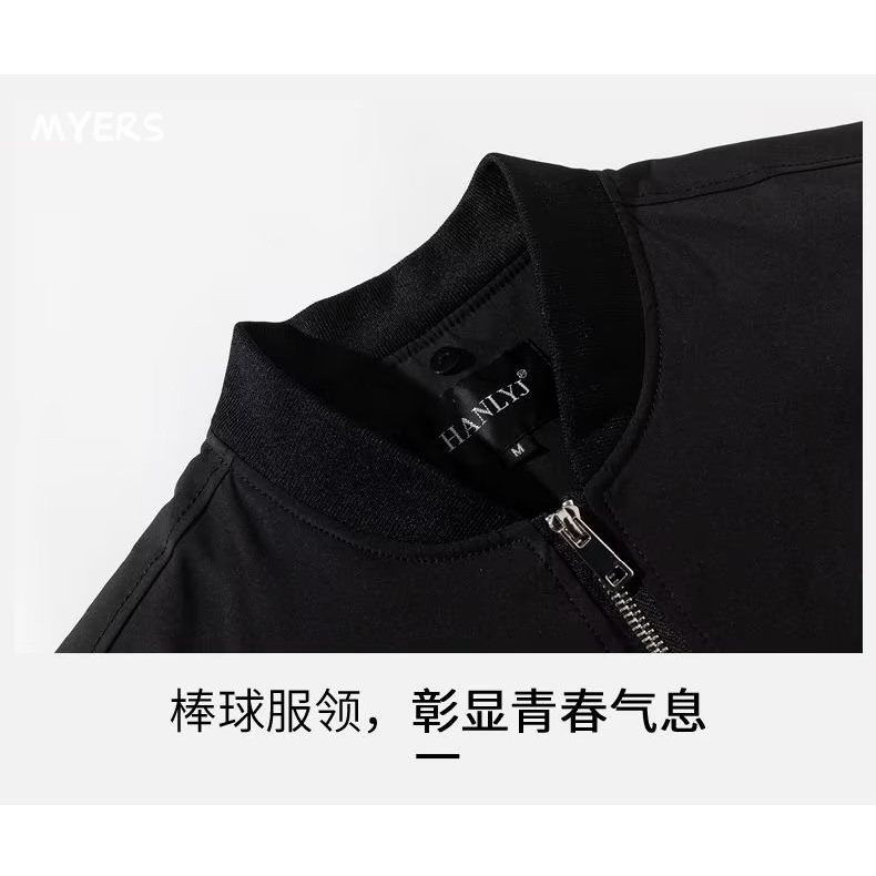 Myers Áo khoác nam và nữ chất lượng cao áo_khoác Zip rộng thoải mái 2023 NEW MJK2300CYO 41Z231013