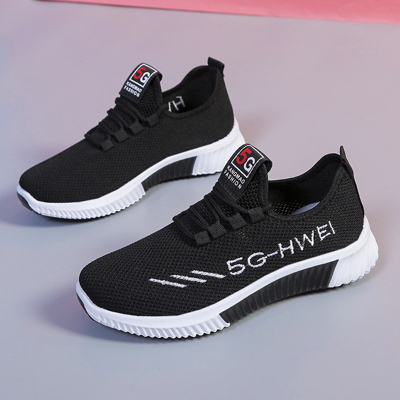 Giày Thể Thao Thoáng Khí Phong Cách Hàn Quốc Thời Trang Xuân Thu Cho Nữ