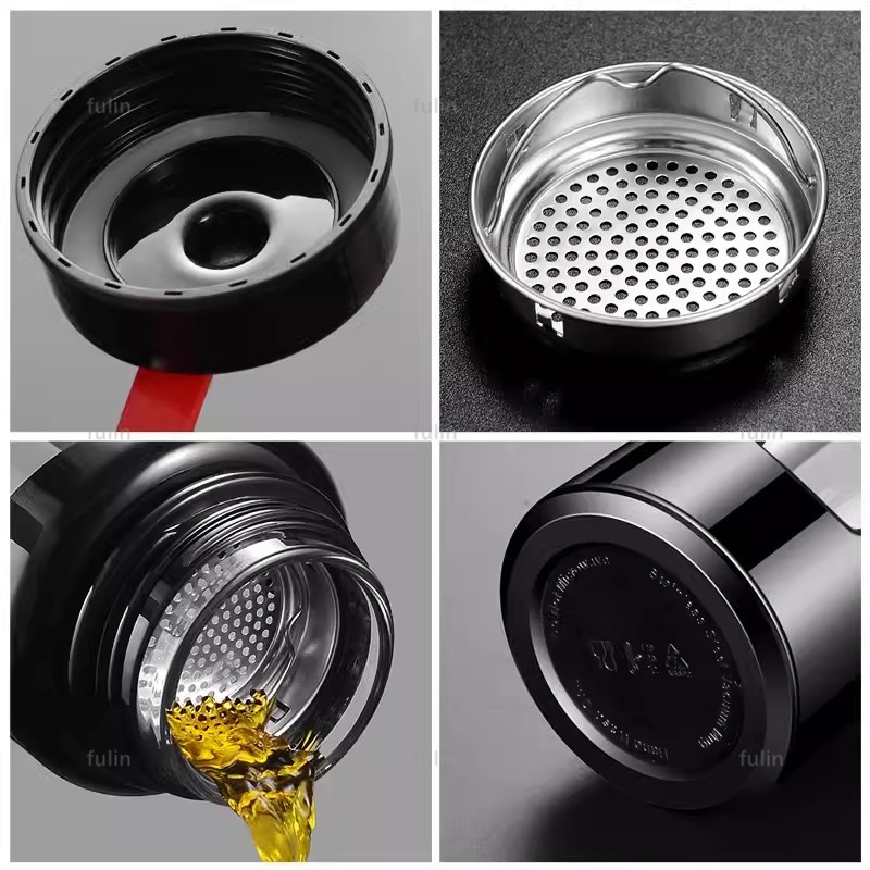 Bình Nước Thể Thao Di Động Bằng pc Vỏ Sò Thủy Tinh pc Chống Bỏng Chống Rơi