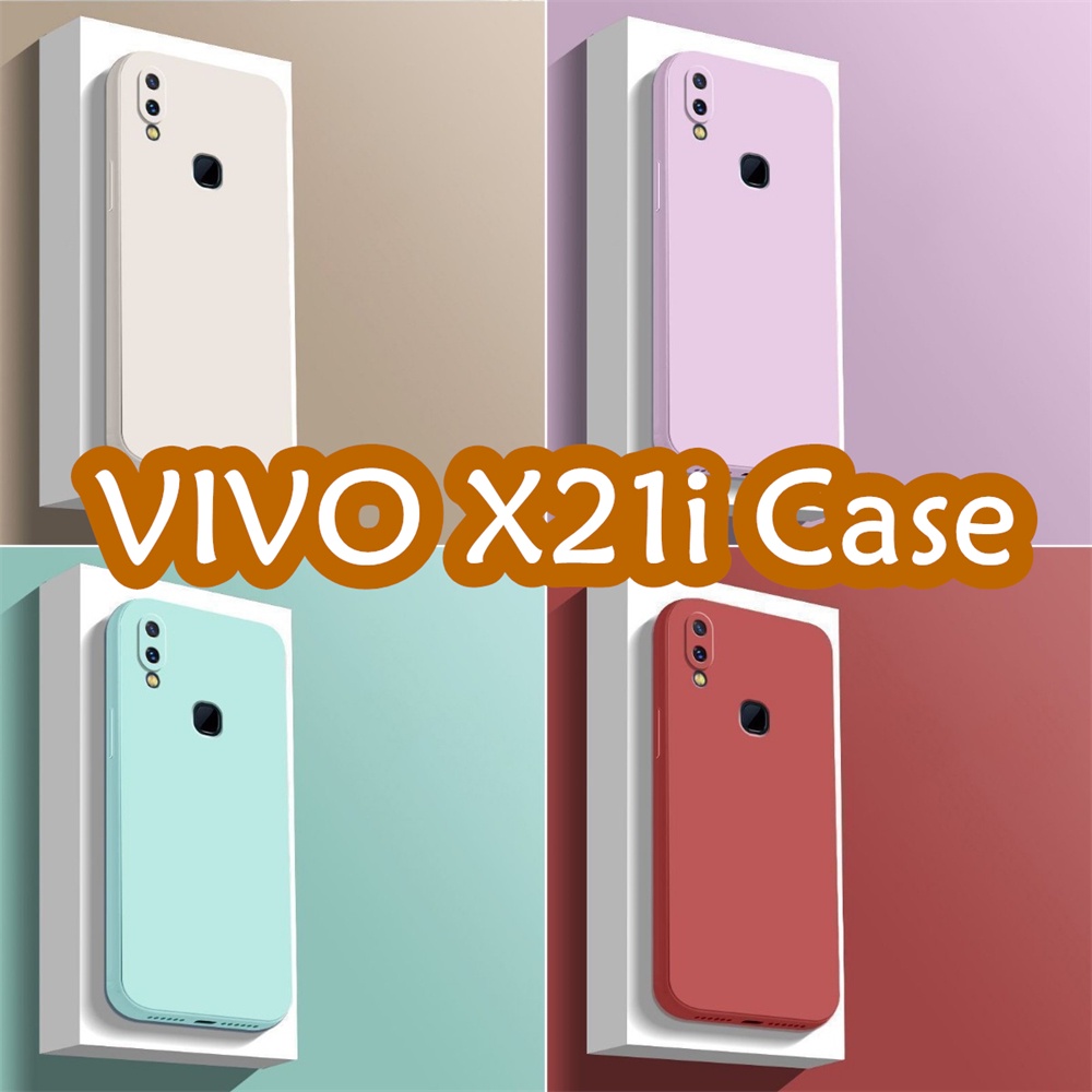 Ốp Điện Thoại Silicon Màu Trơn Đơn Giản Cao Cấp Cho vivo x21i