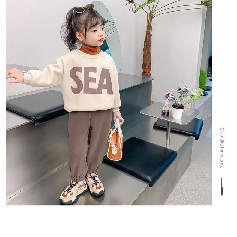 Áo Sweater Thể Thao Thời Trang Năng Động Cho Bé Gái