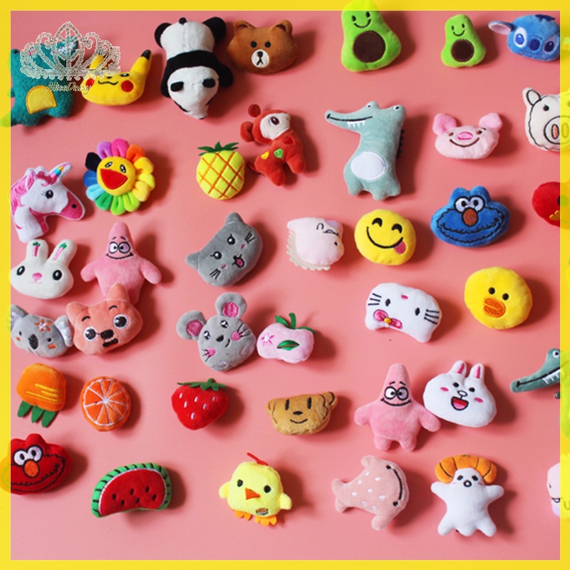 Set 10 Búp Bê Nhồi Bông Hình Động Vật Dễ Thương 5-6cm vn