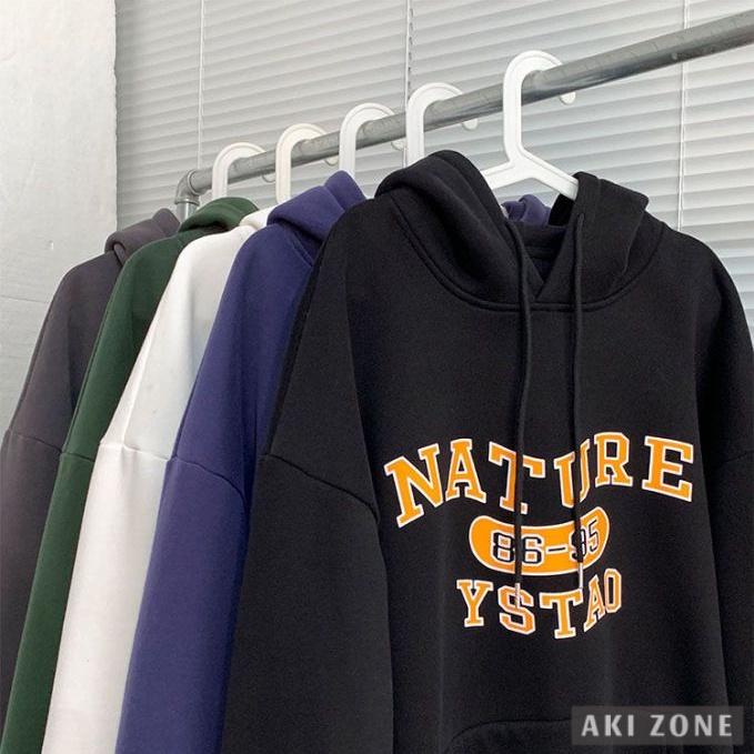 Áo hoodie Dáng Rộng Thời Trang Thu Xuân Phong Cách retro Mỹ Cho Nam