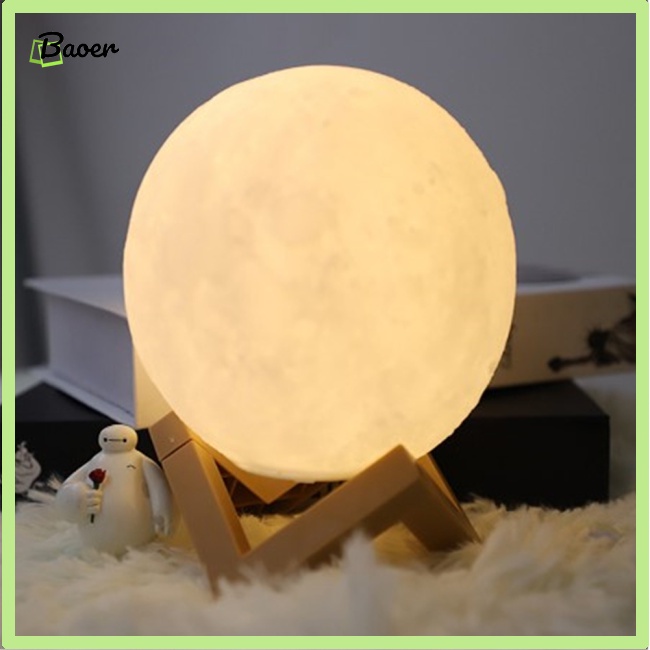Đèn led Ngủ Để Bàn Hình Mặt Trăng Sáng Tạo 100% Chính Hãng Dùng Trang Trí Phòng Ngủ