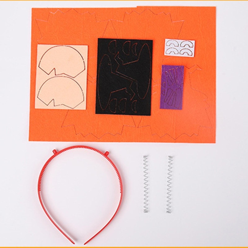 Băng Đô Cài Tóc Phù Thủy Bí Ngô Không Dệt Trang Trí halloween