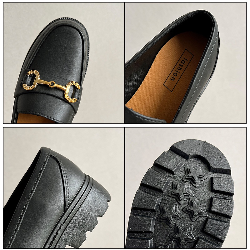 Giày Lười Đế Dày Thoáng Khí Thoải Mái Thời Trang Hàn Quốc Cho Nữ