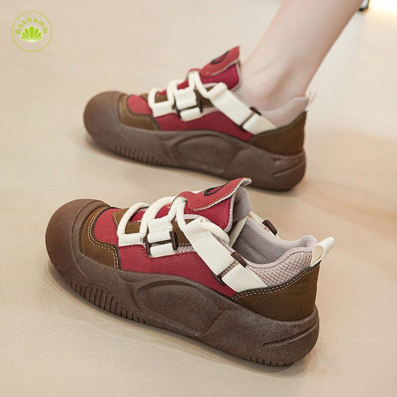 Bashamm Giày Thể Thao mary jane Đế Mềm Siêu Nhẹ Thời Trang Mùa Thu 2023 Cho Nữ