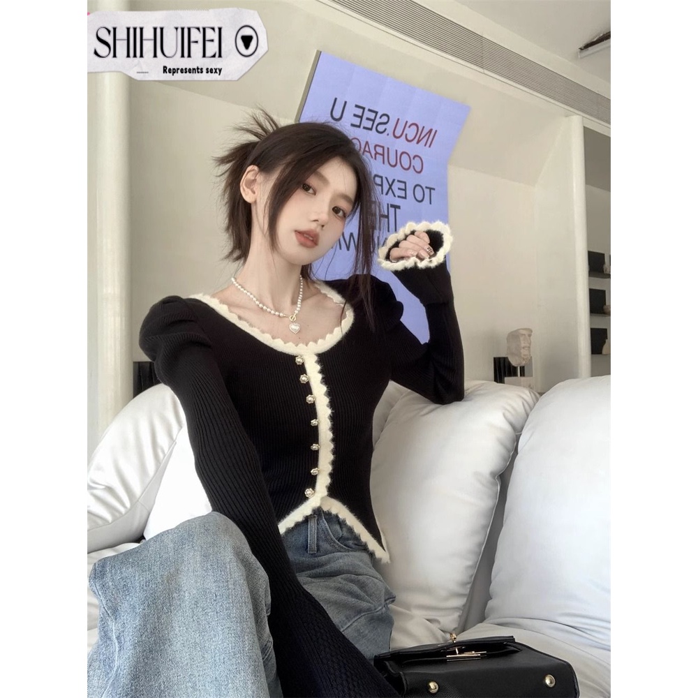 SHIHUIFEI Áo Len áo khoác cardigan Fashion Trendy Vintage Stylish WXF23A0PVR 42Z231020