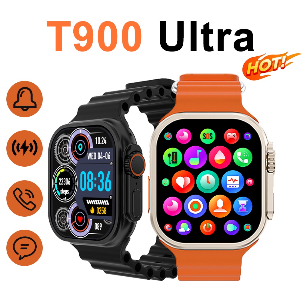 Đồng Hồ Thông Minh t900 ultra big max 2.09 inch 49mm iwo t800 Chuyên Dụng