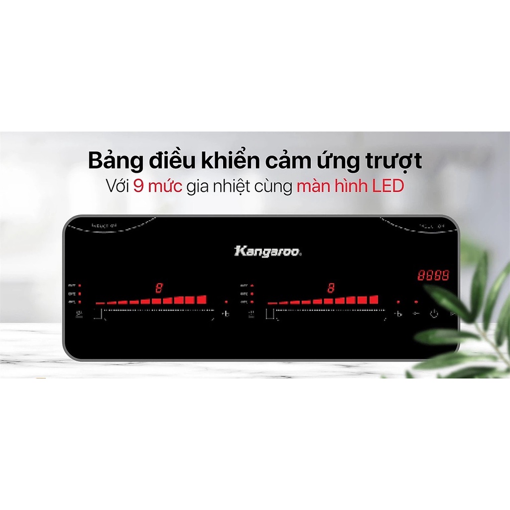 Bếp Điện Từ Đôi Thái Lan Kangaroo KG865i - Hàng Chính Hãng