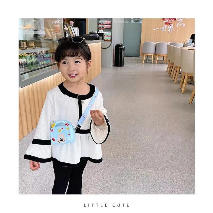 DISNEY Mới Túi Đeo Chéo Hình Chuột mickey Dễ Thương Cho Bé