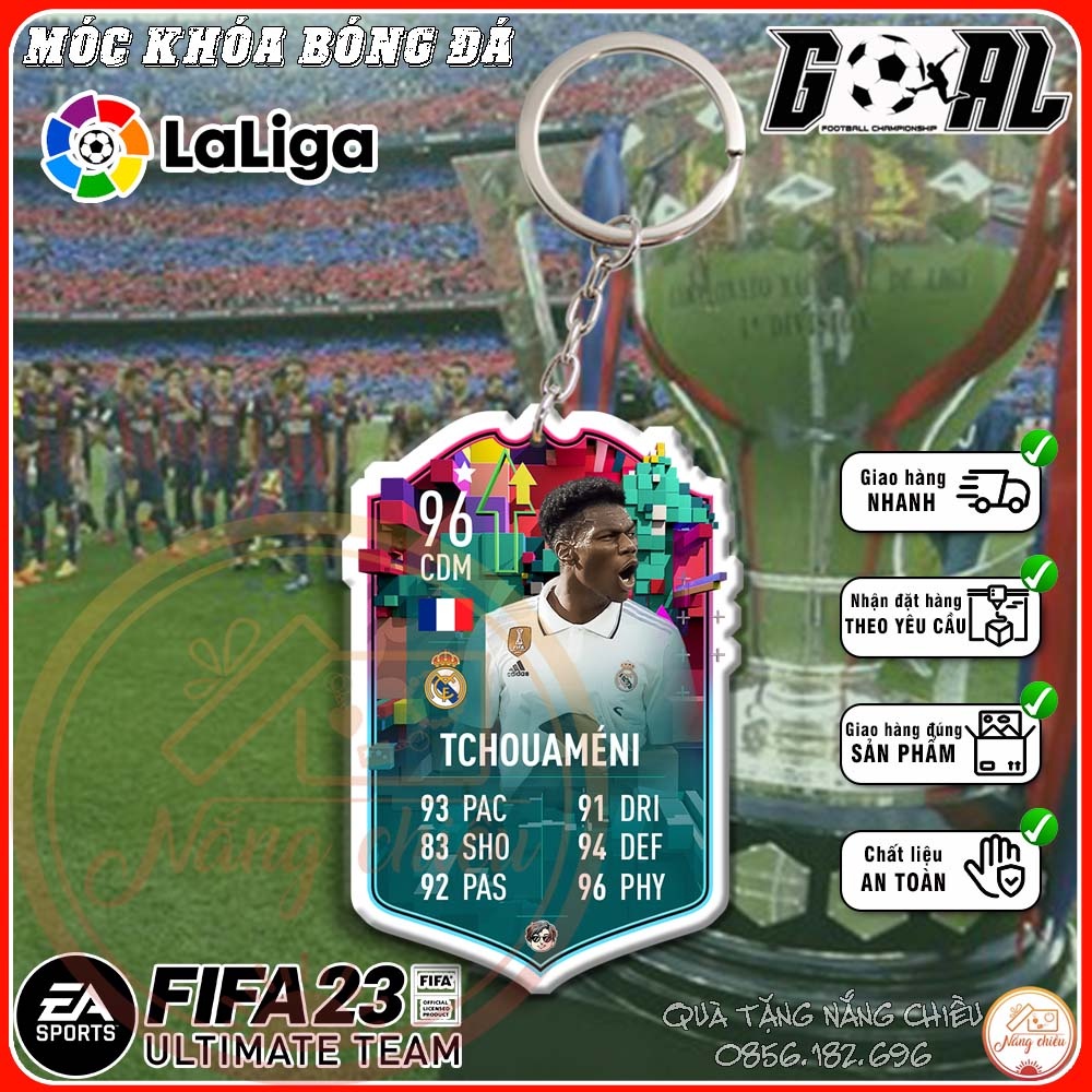 Móc khóa cầu thủ - Mùa giải La Liga Tây Ban Nha - Mẫu TOTS23