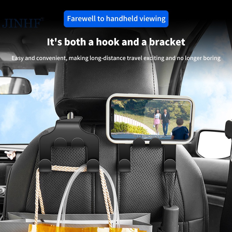 Móc Treo Điện Thoại Gắn Sau Ghế Xe Hơi Hai Đầu Tiện Dụng