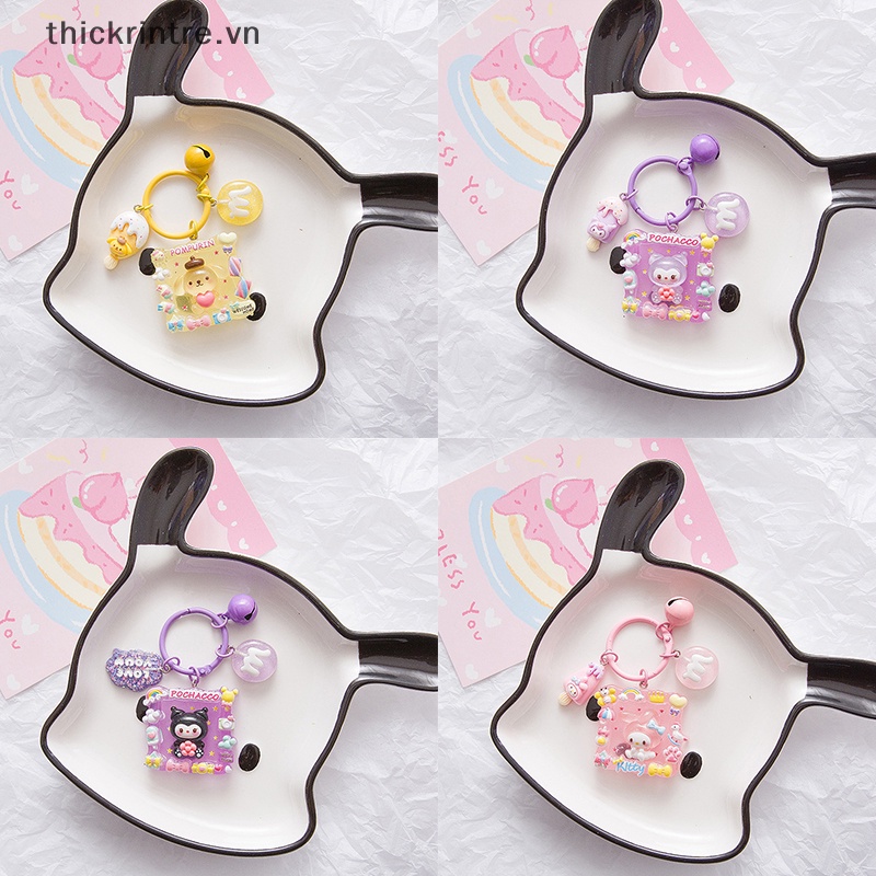 Th kawaii sanrio Móc Khóa resin Phát Quang Hình Búp Bê Hoạt Hình anime pochacco cinnamoroll kuromi hello kitty Đáng Yêu vn