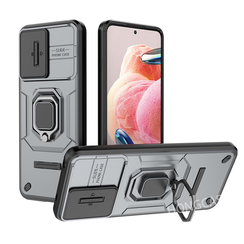 Ốp Điện Thoại Chống Sốc Có Nắp Trượt Bảo Vệ Ống Kính Máy Ảnh Cho xiaomi redmi note 12 4g note12 2023