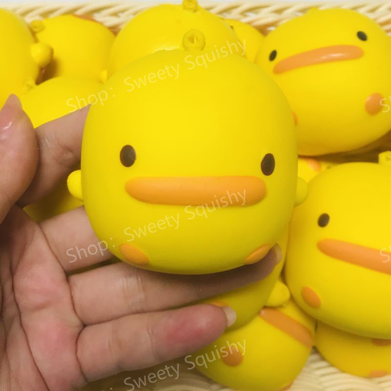 Đồ Chơi squishy Hình Con Vịt Màu Vàng Đáng Yêu Đồ Chơi Giảm Stress