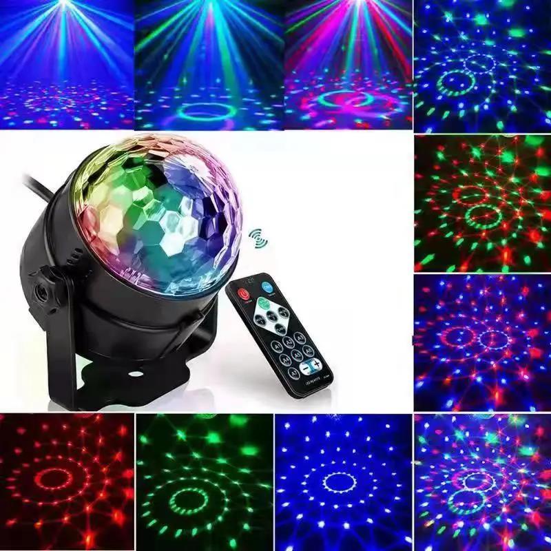 Đèn led Xoay Chiếu Tạo Hiệu Ứng Âm Thanh dj 5v Cho Sân Khấu / Quán bar / Giáng Sinh