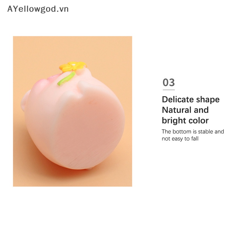 Ayellowgod Mô Hình Chú Heo mini Dễ Thương Trang Trí Tiểu Cảnh vn