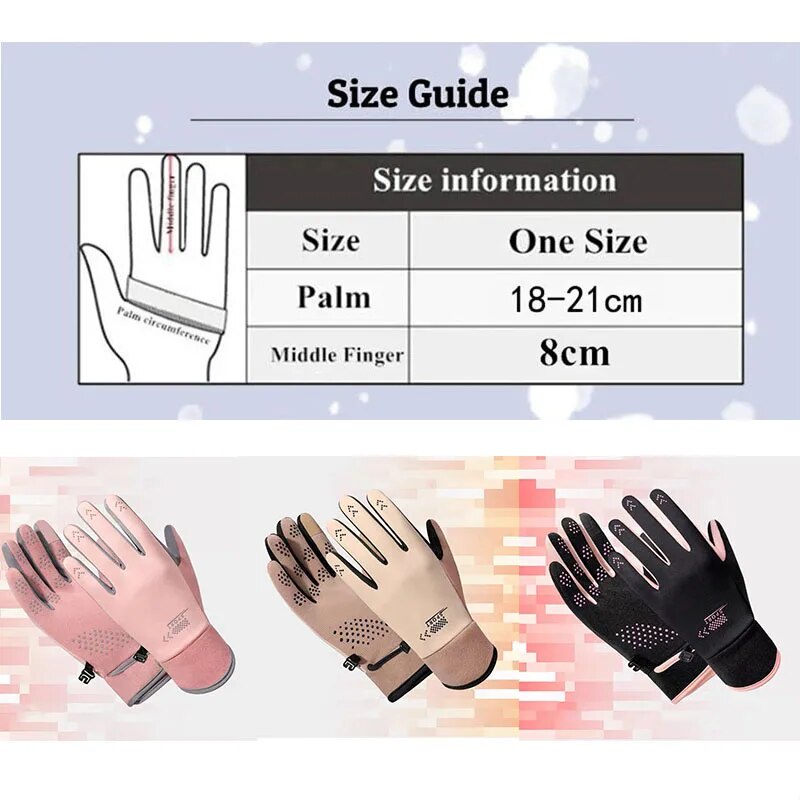 Găng Tay Lái Xe Chống Trượt Thời Trang Thu Đông Cho Nữ