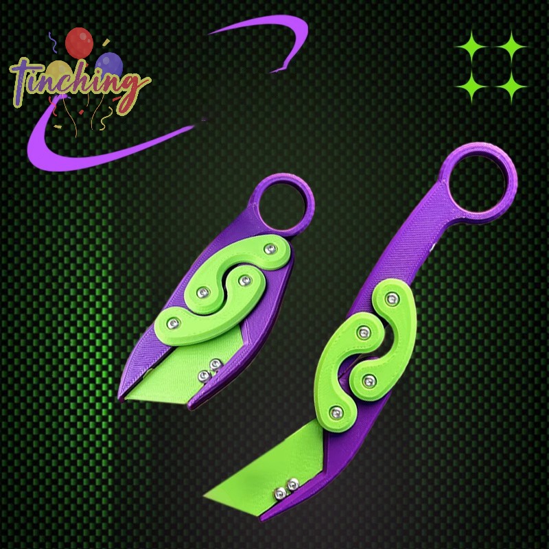 Đồ Chơi Lưỡi Dao 3d Bằng Nhựa Gấp Lại Được Làm Quà Sinh Nhật Cho Bé